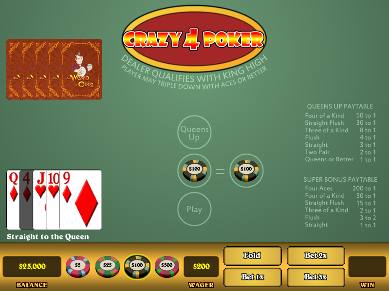 crazy 4 poker